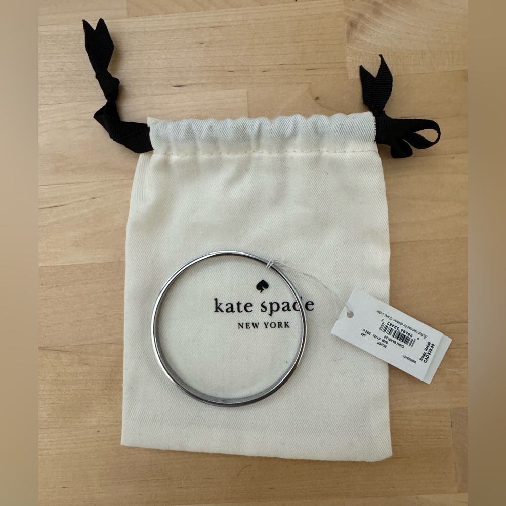 Kate Spade Silver Bangle Bracelet NWT